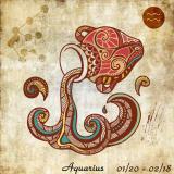 水瓶座的幸运数字：4、8