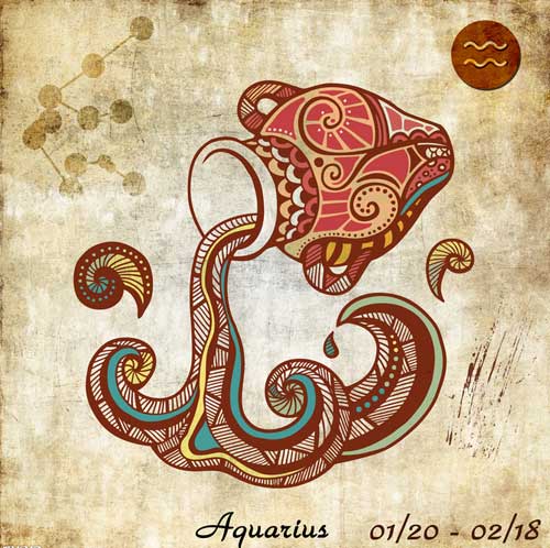 水瓶座的幸运数字：4、8