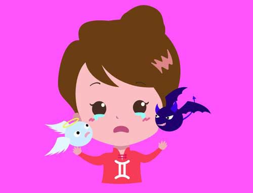 双子座的幸运色：蓝、粉红